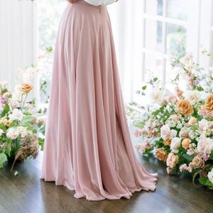 Revelry two piece, bridesmaid skirt and top